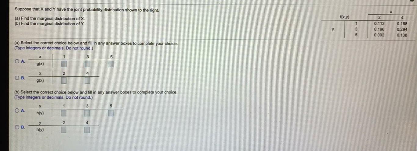 Solved Suppose That X And Y Have The Joint Probability | Chegg.com