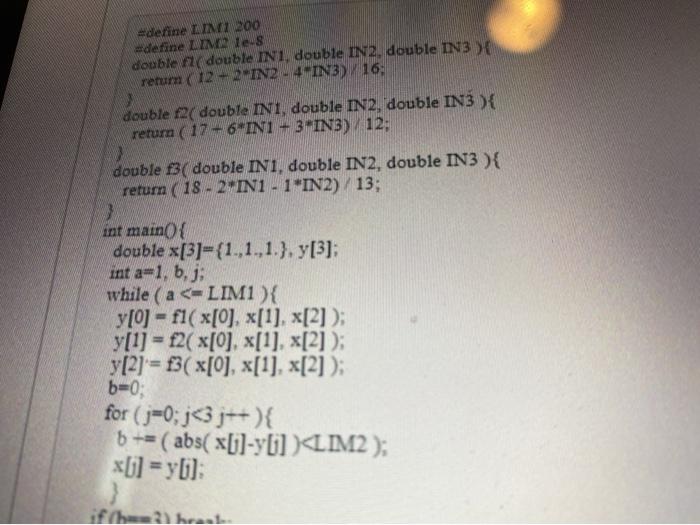 Solved what code is this?whatequations are solved?make it | Chegg.com