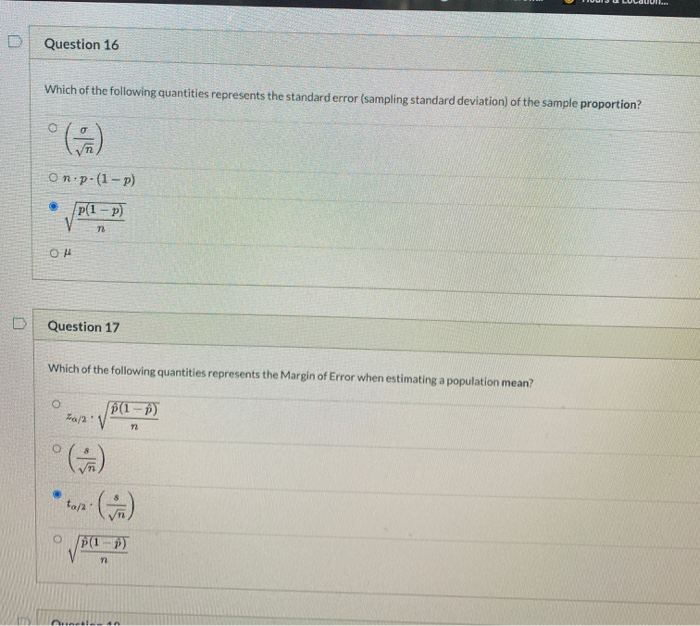 Solved Question 16 2 pts Which of the following quantities | Chegg.com