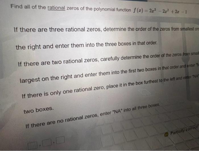 Solved Find all of the rational zeros of the polynomial | Chegg.com