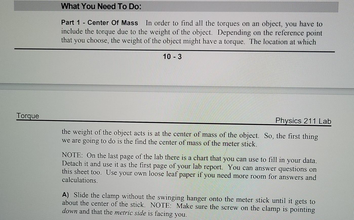 Have this physics lab with a few questions I need | Chegg.com