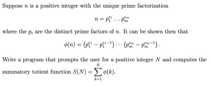 Solved Please write a python code: for any positive integer | Chegg.com