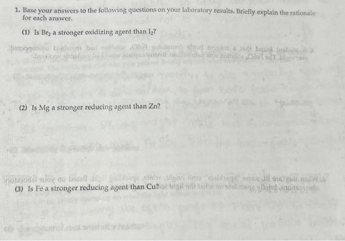 Solved 1. Base your answers to the following questions on | Chegg.com