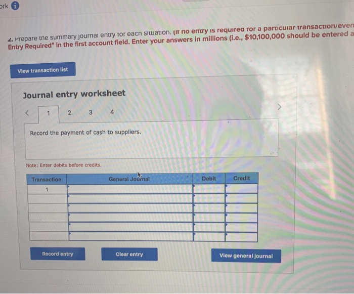 Solved 4 Exercise 1119A Determine cash paid to suppliers
