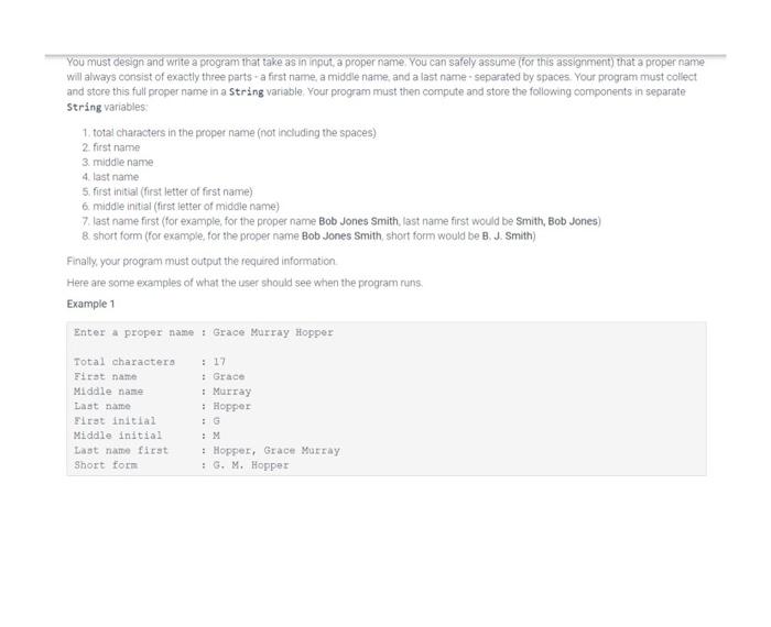 Solved "You must design and write a program that take as in | Chegg.com