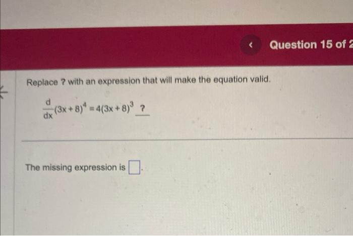 Solved Replace ? with an expression that will make the | Chegg.com
