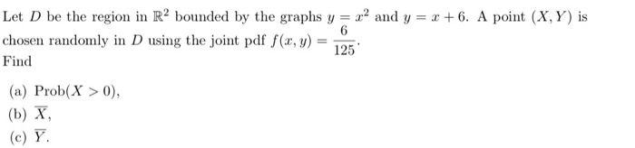 Solved Let D be the region in R2 bounded by the graphs y = | Chegg.com
