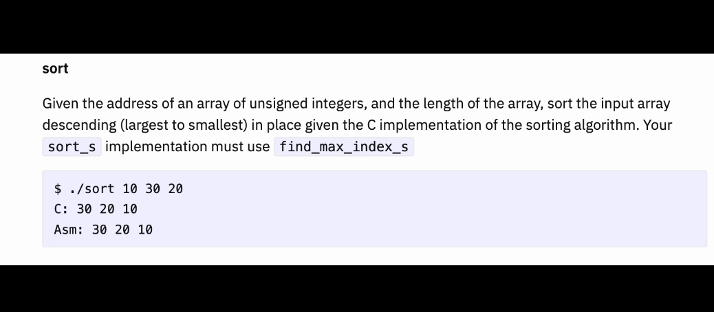 sortGiven the address of an array of unsigned | Chegg.com
