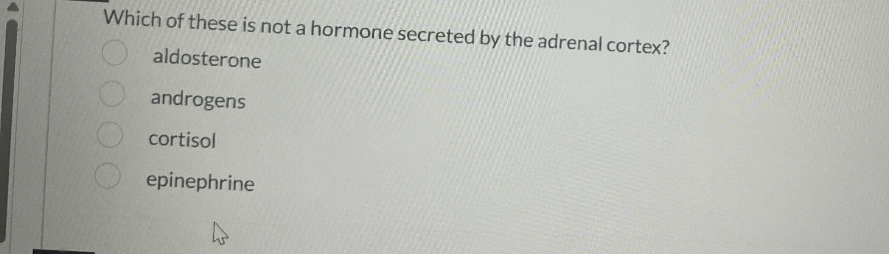 Solved Which of these is not a hormone secreted by the | Chegg.com