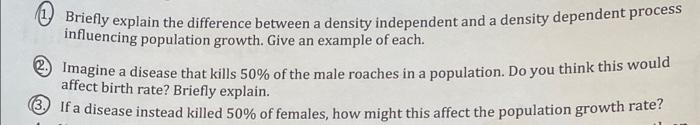 Solved @ Briefly explain the difference between a density | Chegg.com