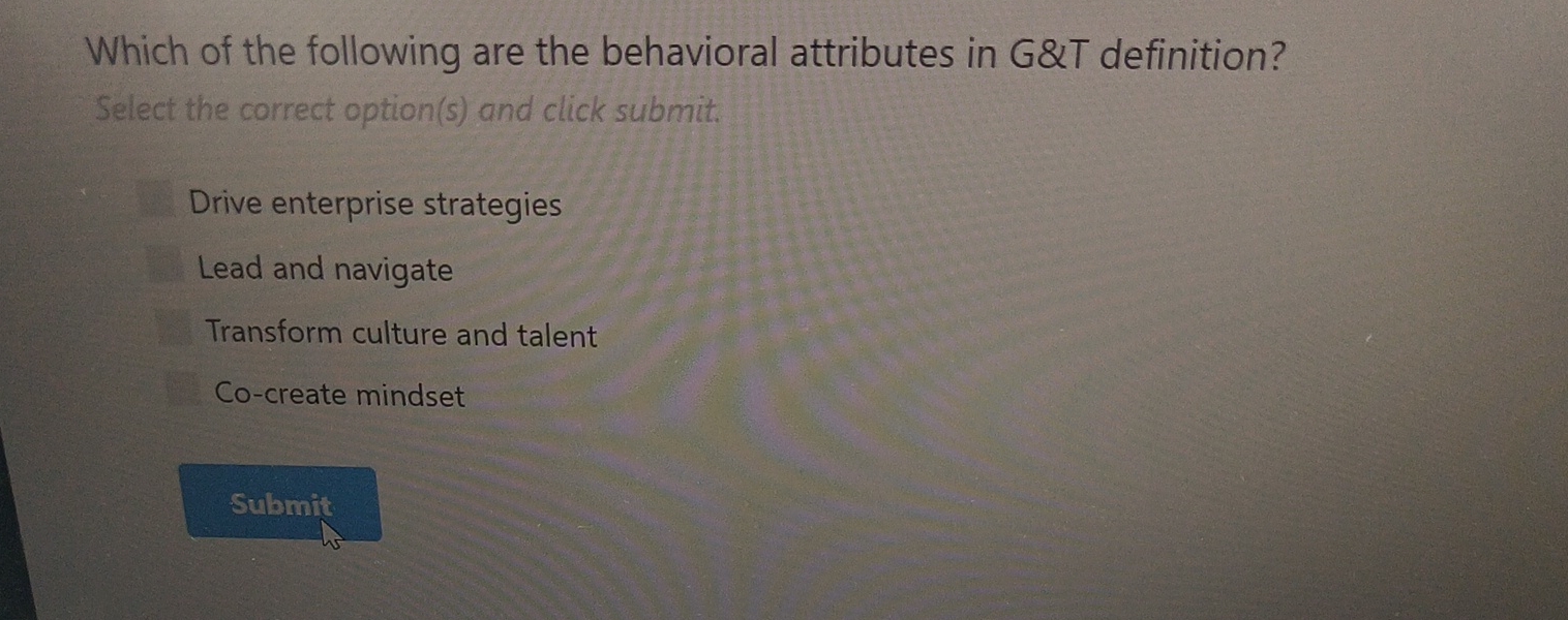 Solved Which of the following are the behavioral attributes | Chegg.com