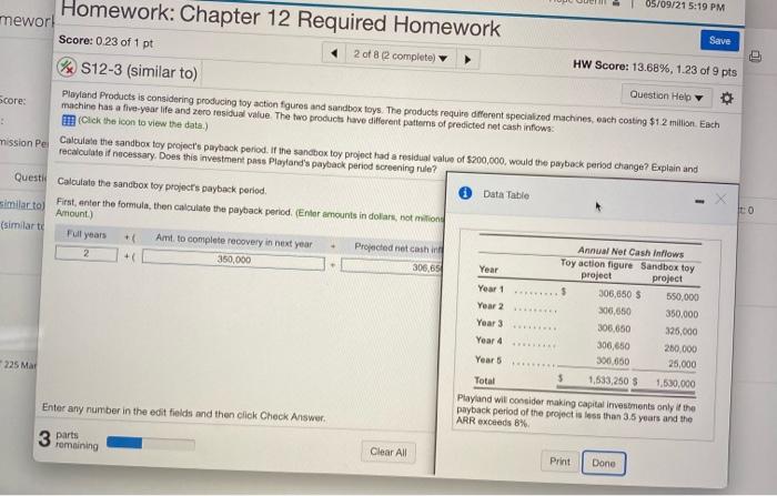 Solved Homework: Chapter 12 Required Homework Save Score: 0 | Chegg.com