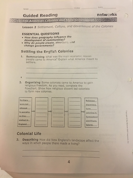 changing ways of life guided reading answers