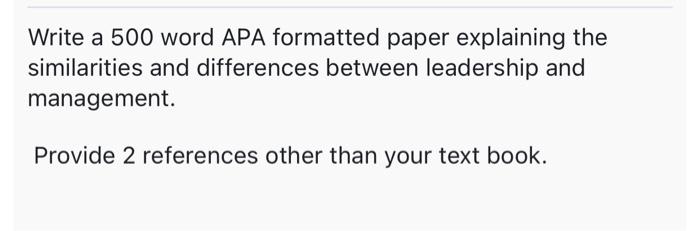 Write a 500 word APA formatted paper explaining the | Chegg.com