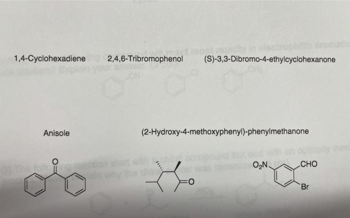 1 4 Cyclohexadiene 2 4 6 Tribromophenol Chegg 