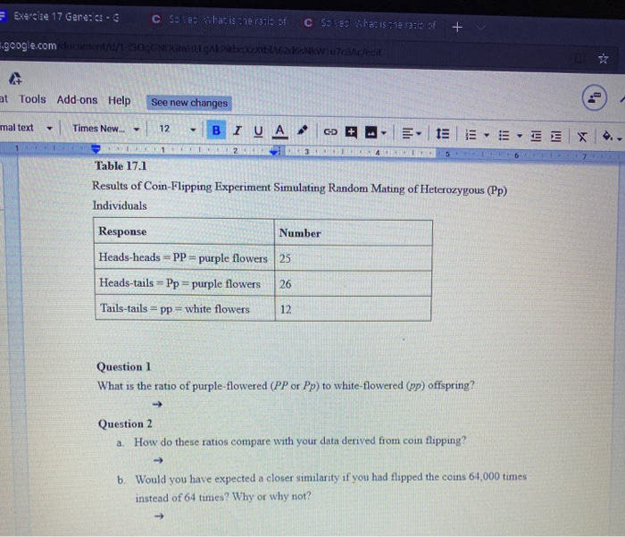 Solved what is the ratio of purpleflowered (PP or Pp) to