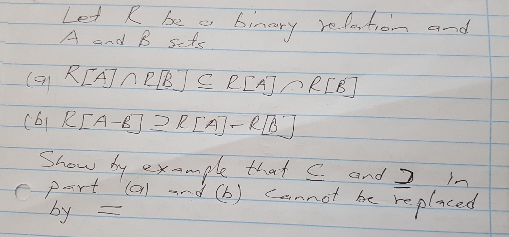 Solved Please Only Respond If You Understand Set Theory R Chegg Com