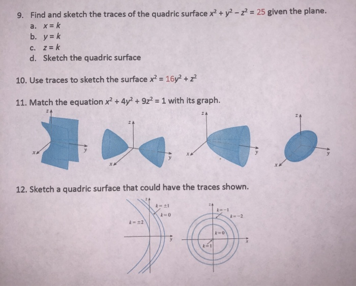 Math 212 1XW Lecture 23 - Sketching Cylinders and Quadric Surfaces;  Distances to lines and planes - YouTube
