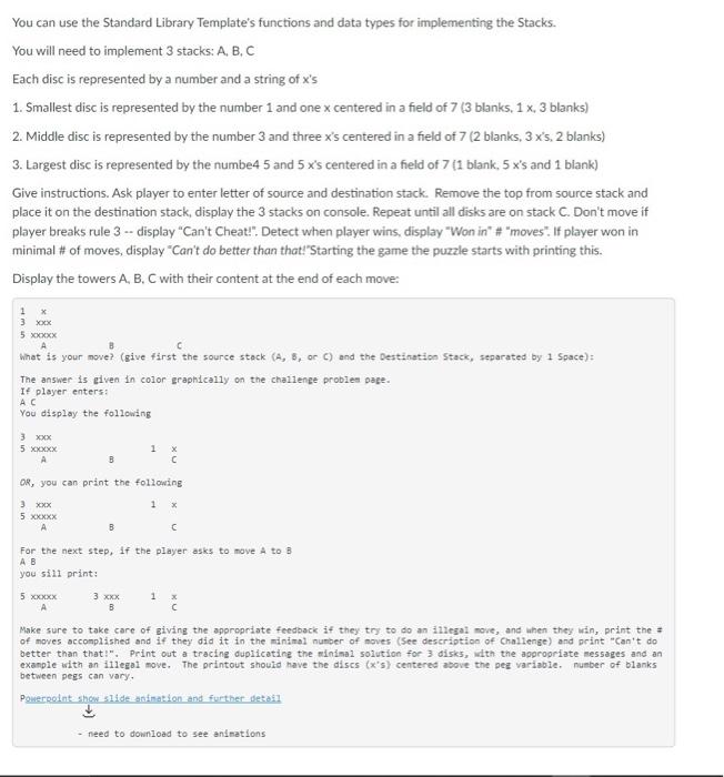 Solved You can use the Standard Library Template's functions | Chegg.com