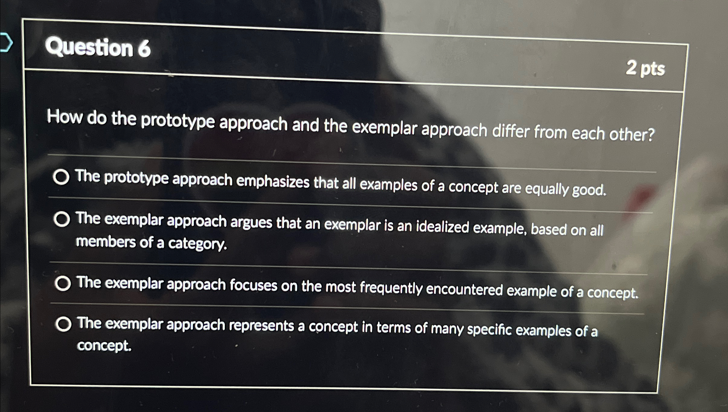 Solved Question 62 ﻿ptsHow do the prototype approach and the | Chegg.com