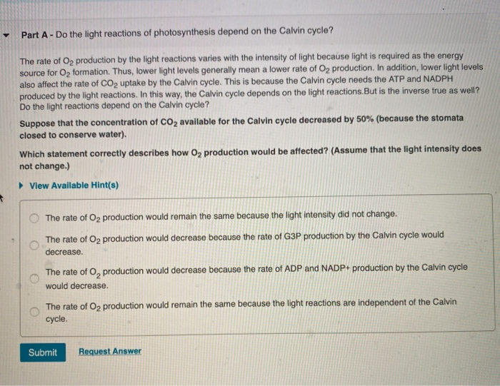 solved-part-a-do-the-light-reactions-of-photosynthesis-chegg