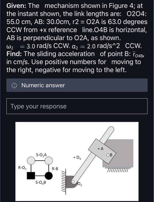 Given: The mechanism shown in Figure 4 ; at the | Chegg.com