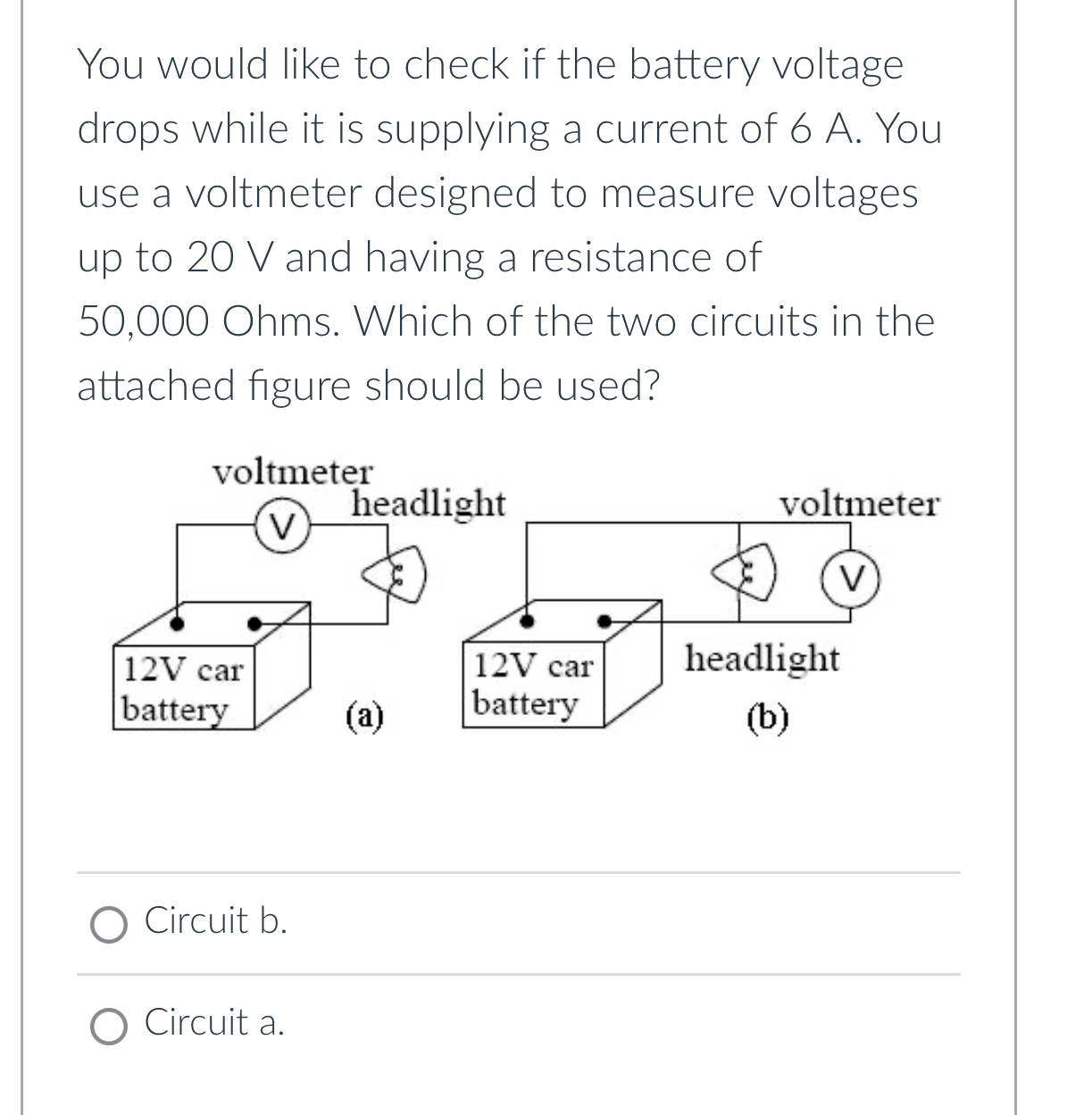 Solved You would like to check if the battery voltage