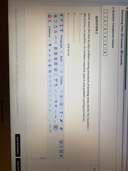 Solved Blackboard → COD Remaining Time 23 minutes, 53