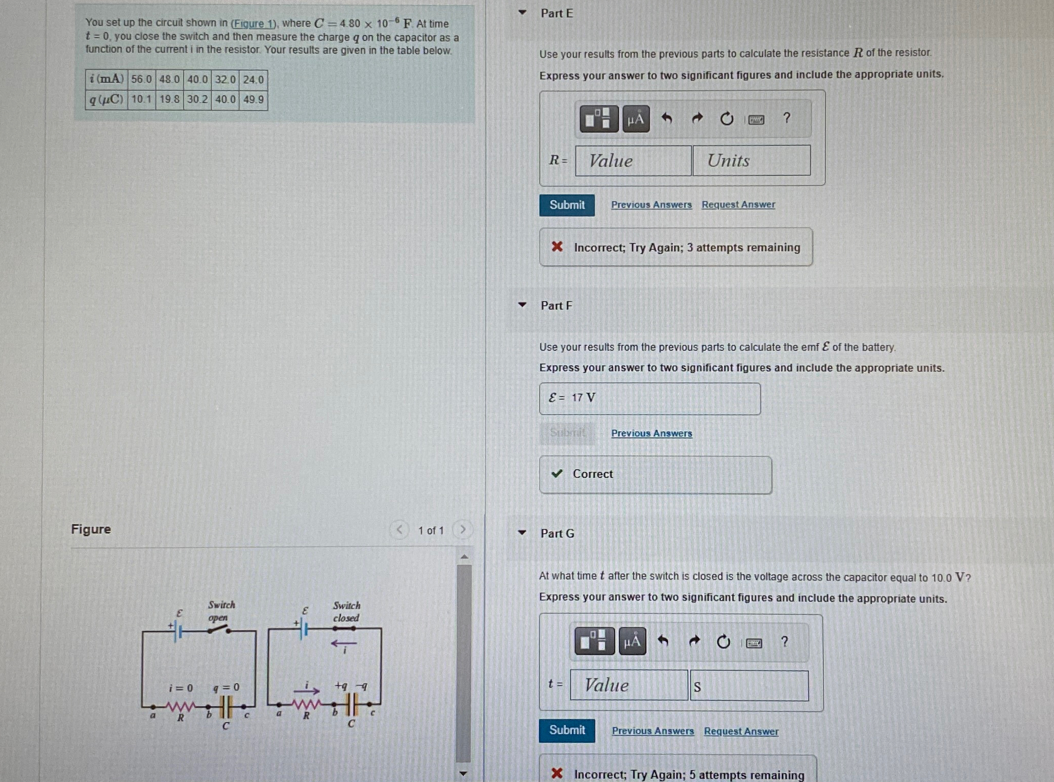 Solved You set up the circuit shown in (Figure 1), ﻿where | Chegg.com