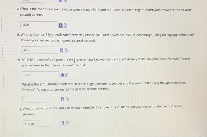 Solved The following table shows the monthly total | Chegg.com