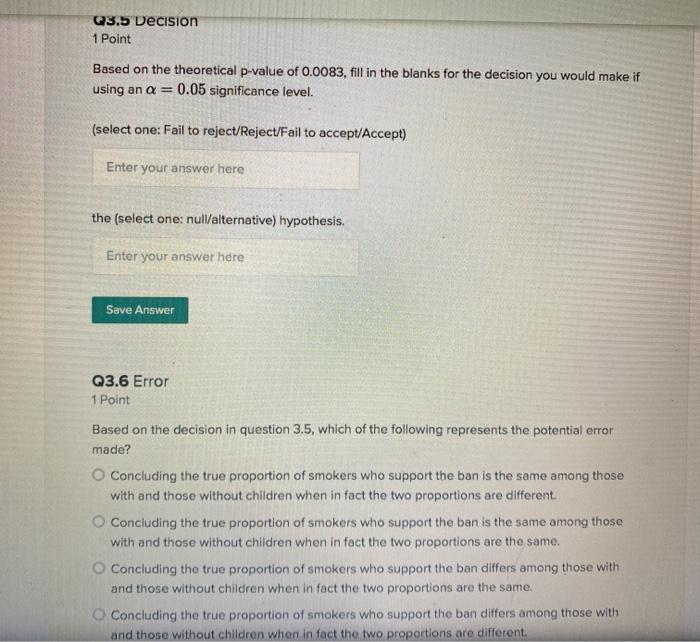 Solved Q3.1 Standard errors 1 Point Identify the correct | Chegg.com