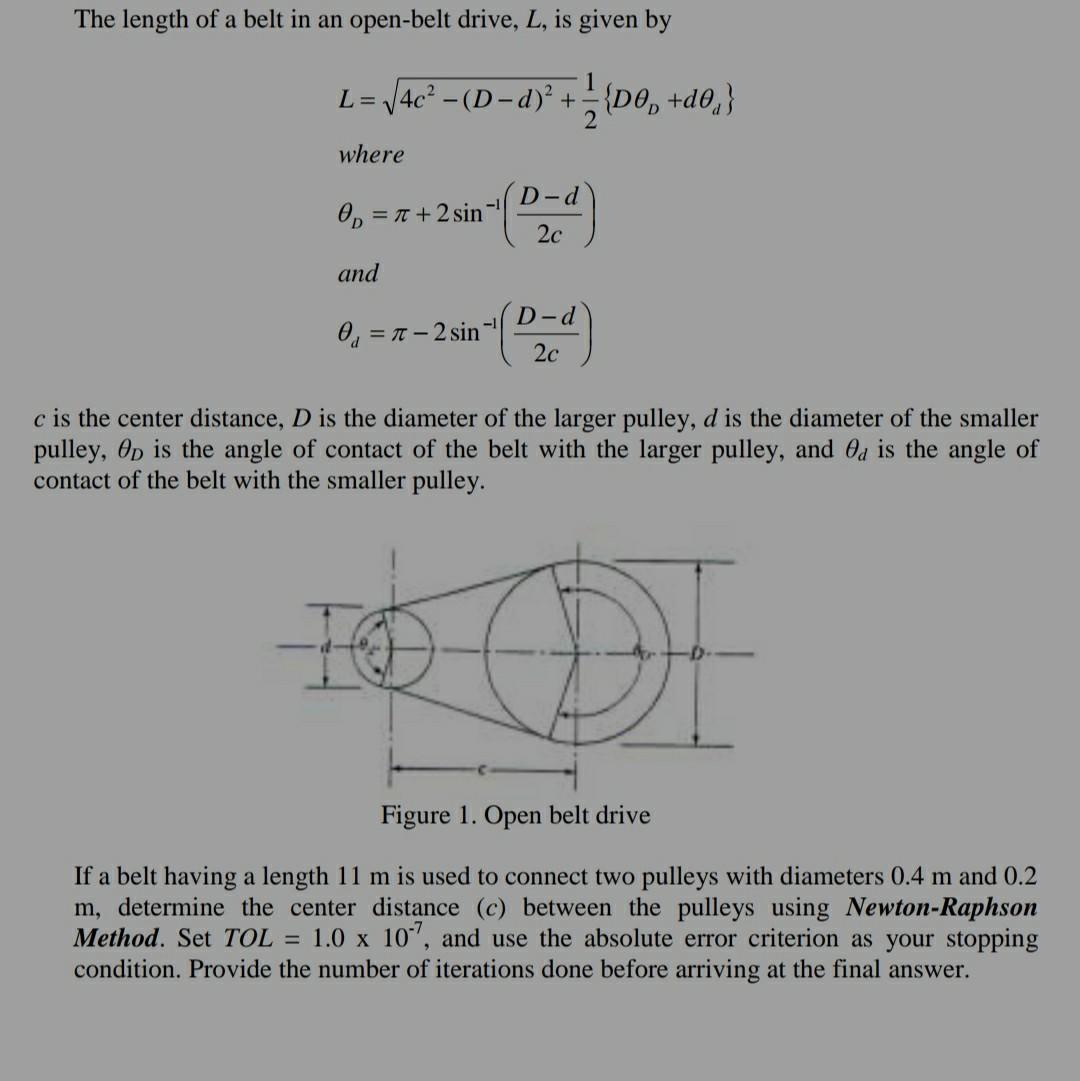 solved-the-length-of-a-belt-in-an-open-belt-drive-l-is-chegg