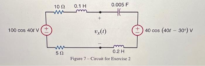 Solved Figure /-Circuit for Exercise 2 | Chegg.com