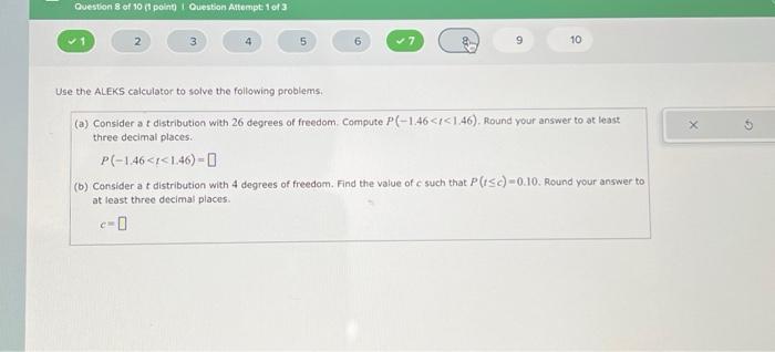 Solved Use the ALEKS calculator to solve the following | Chegg.com