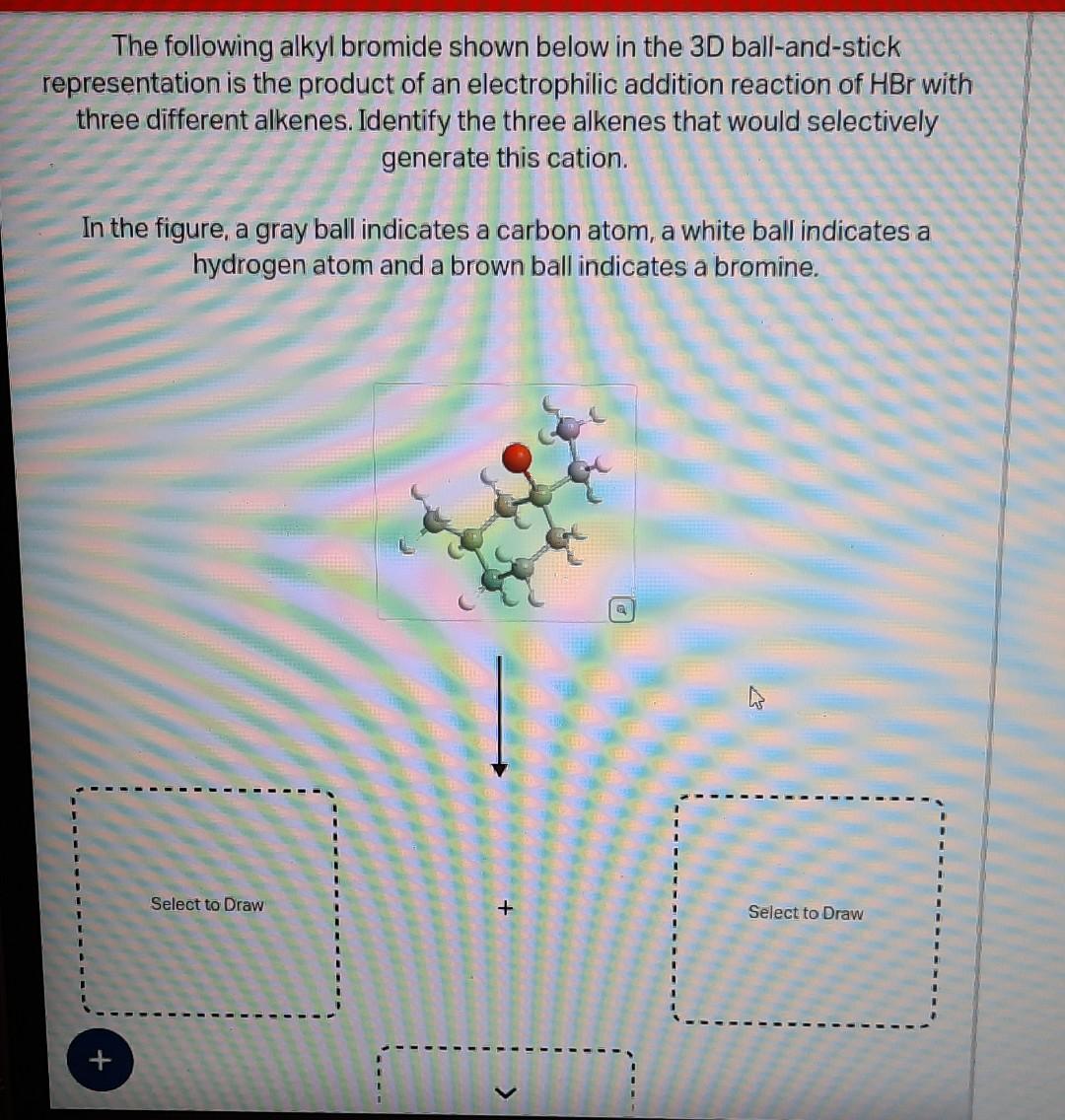 Solved The following alkyl bromide shown below in the 3D | Chegg.com