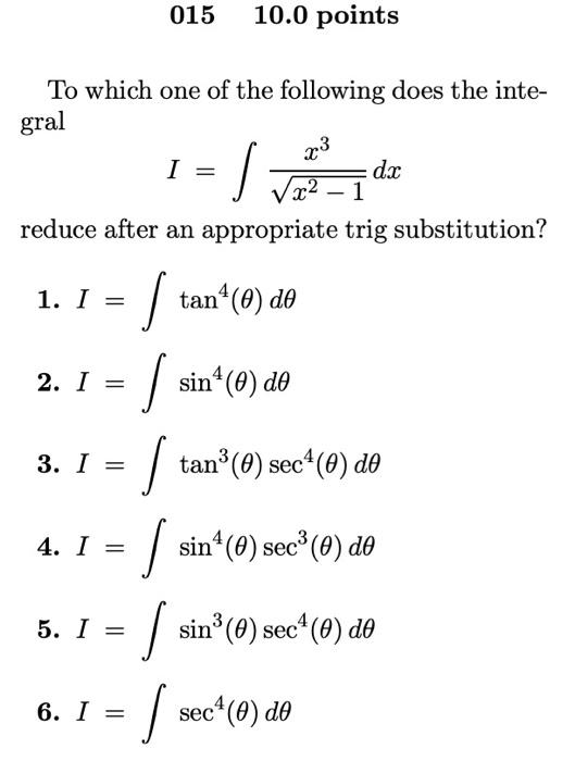 Solved 015 10.0 points To which one of the following does | Chegg.com