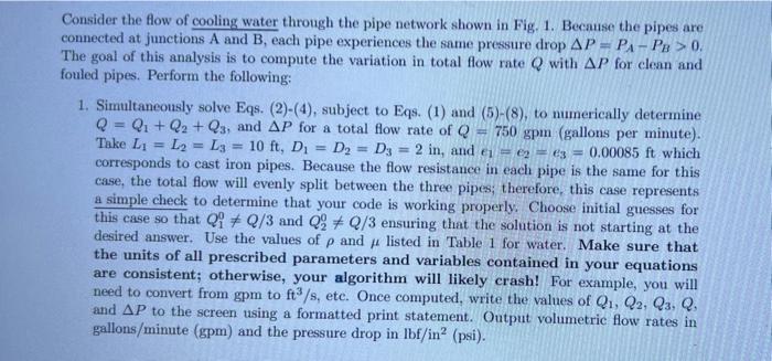 Solved Engineering Problem Statement-Liquid flow through a | Chegg.com