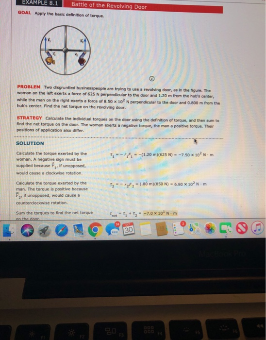 Solved Example 8 1 Battle Of The Revolving Door Goal Appl