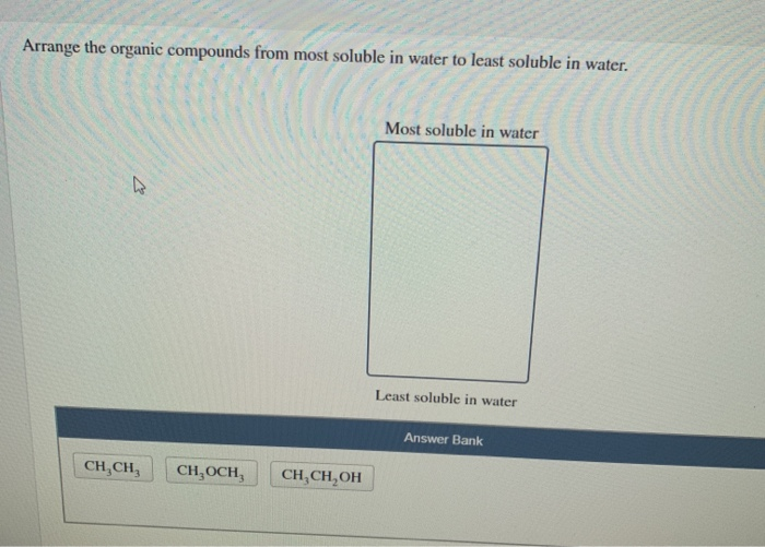 solved-arrange-the-organic-compounds-from-most-soluble-in-chegg