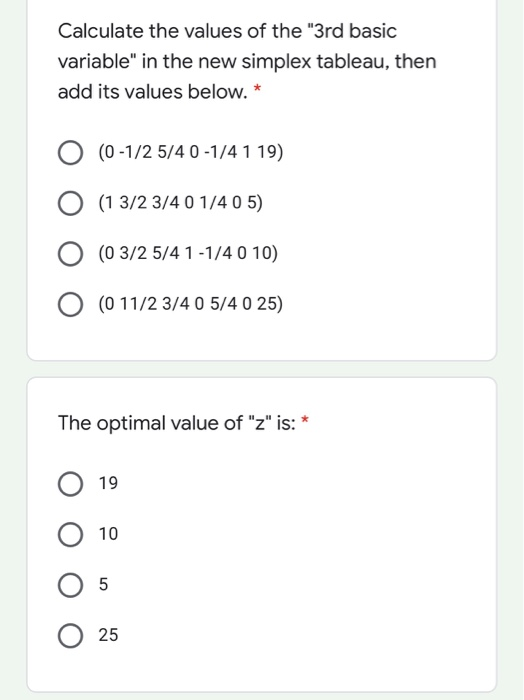 Solved Calculate the values of the "3rd basic variable" in | Chegg.com