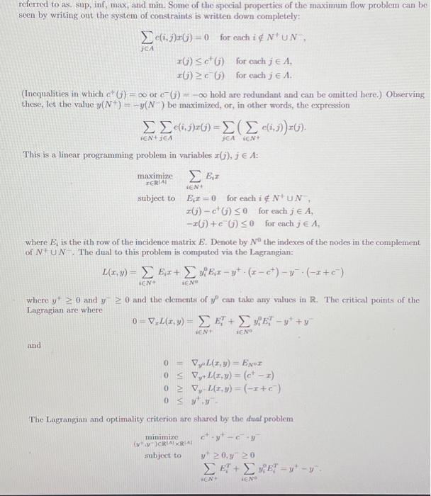 Solved Re-express the max-flow problem for the network shown | Chegg.com