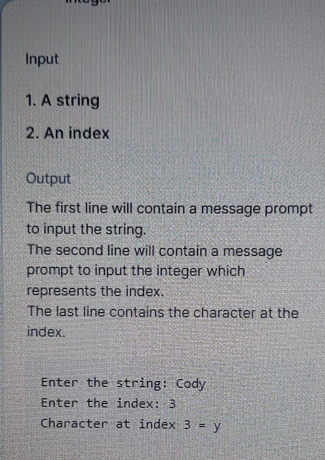 Solved 1. What's in There? by CodeChum Admin Let's try | Chegg.com