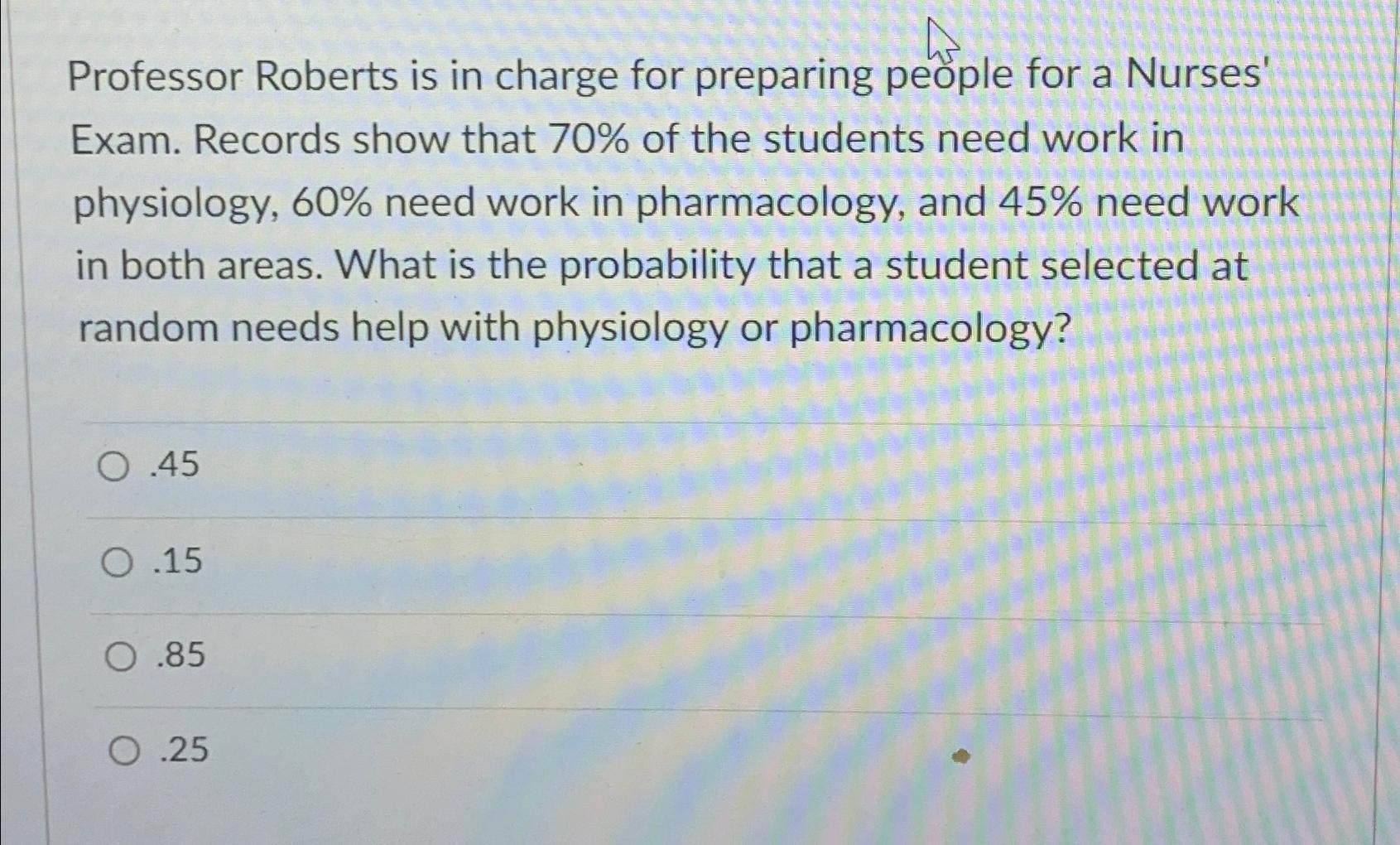 Solved Professor Roberts is in charge for preparing people | Chegg.com