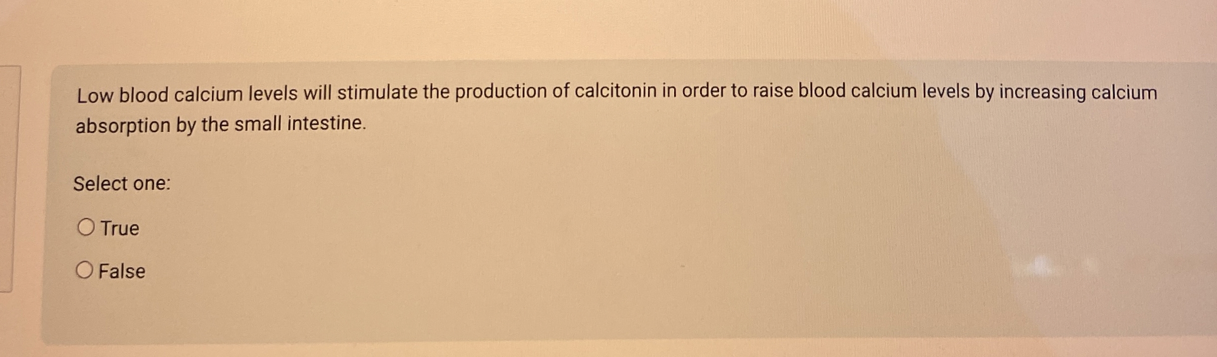 Solved Low blood calcium levels will stimulate the | Chegg.com