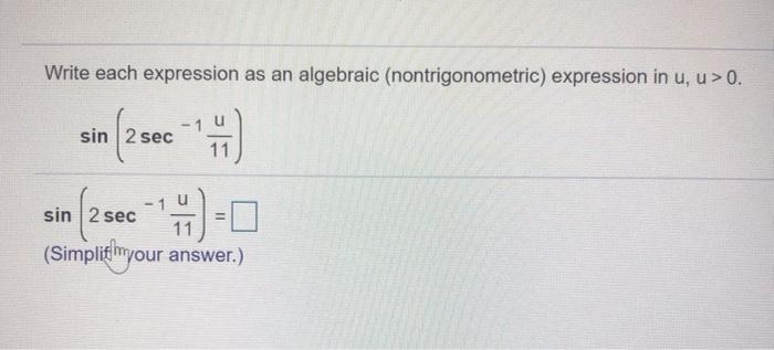 Solved Write each expression as an algebraic | Chegg.com