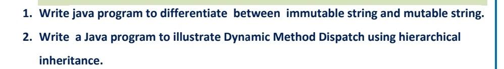 Solved 1. Write java program to differentiate between | Chegg.com