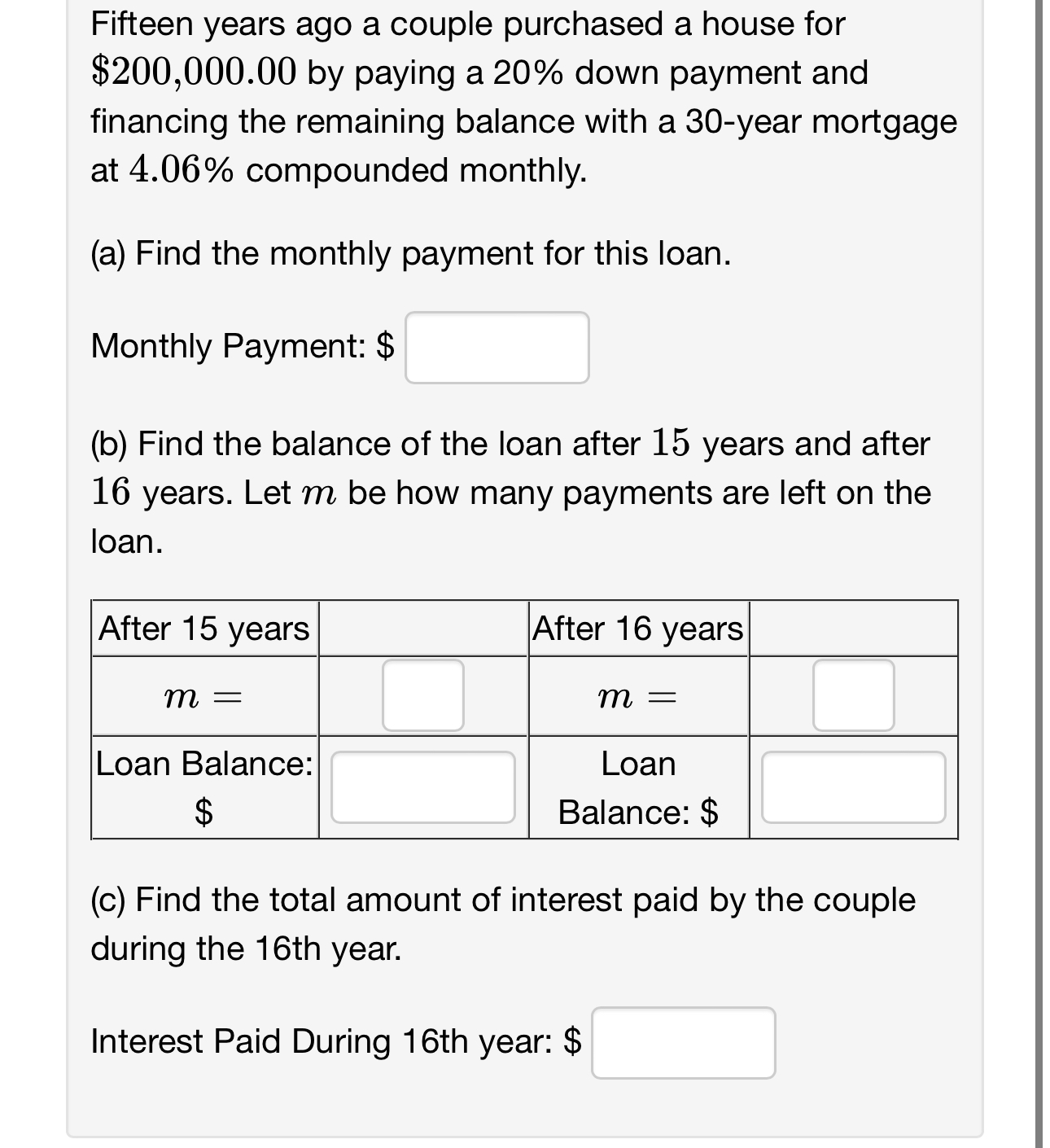 Solved Fifteen years ago a couple purchased a house for