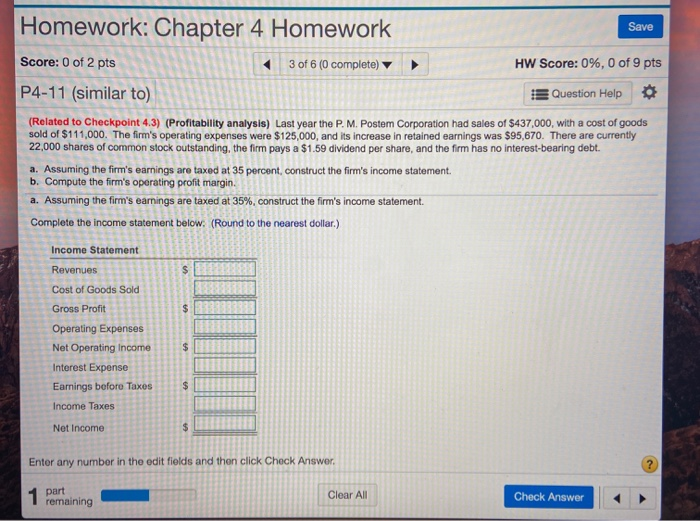 Solved Homework: Chapter 4 Homework Save Score: 0 of 2 pts 3 | Chegg.com
