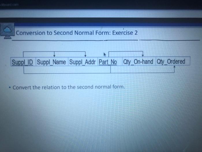 Solved Conversion to Third Normal Form: Exercise 2 ST_ID | Chegg.com