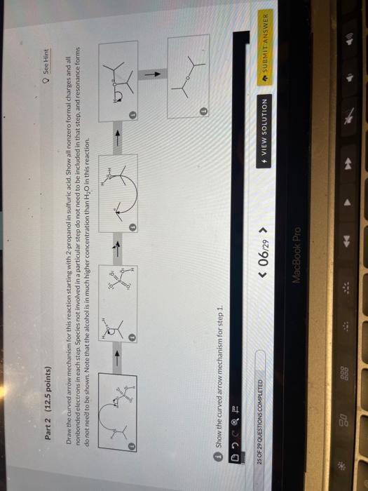 Solved What role(s) does the alcohol starting material play